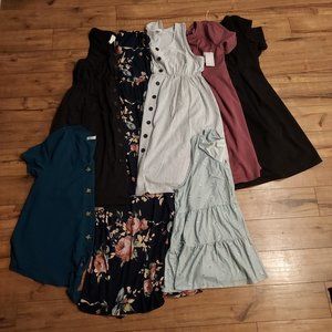 One Lot - Size XL Maternity Dresses and Tops - PINKBLUSH AND Aglow